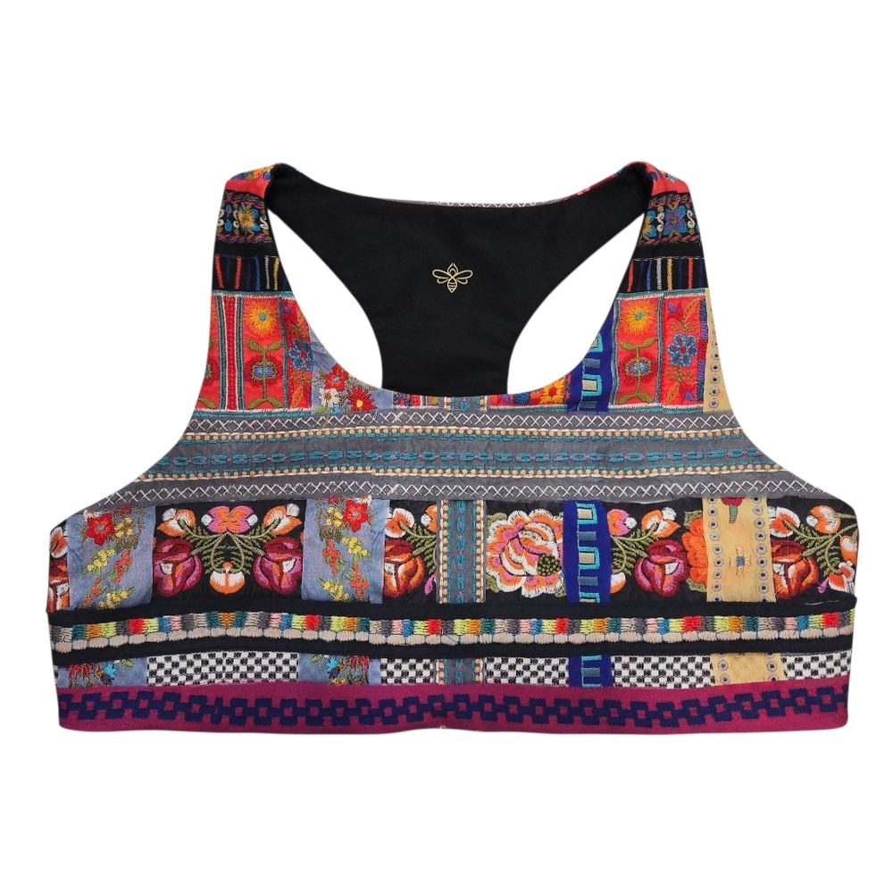 Johnny Was Beatrice Bee Active Reversible Sports Bra